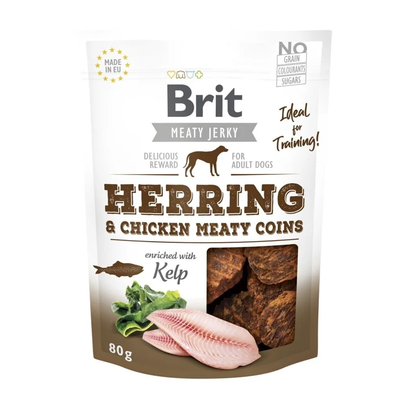 Brit Care Jerky Meaty Coins silli, 80 g
