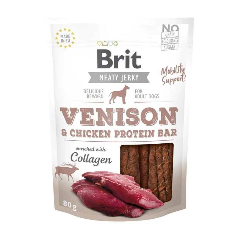 Brit Care Jerky Protein Bar peura, 80 g