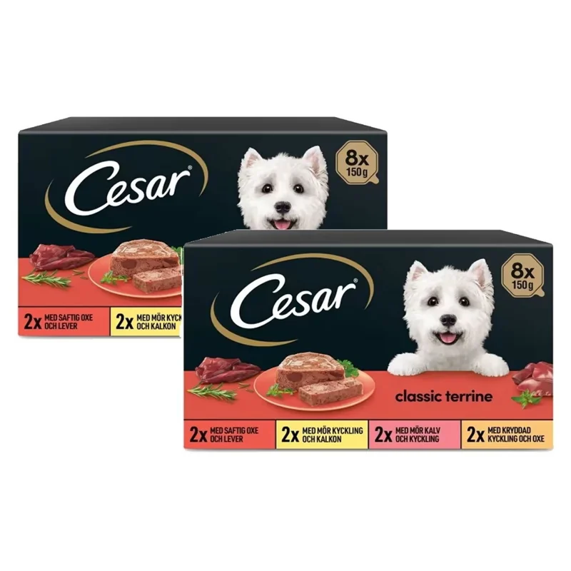 Cesar Classic Terrine Adult Loaf, 24 × 150 g