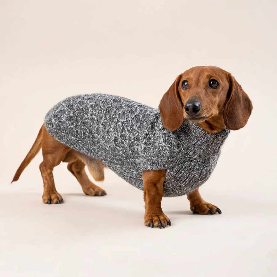 Alqo Wasi Salt & Pepper Knit -alpakkaneule, S