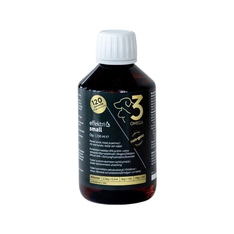 Effektri omega-3-öljy koiralle ja kissalle