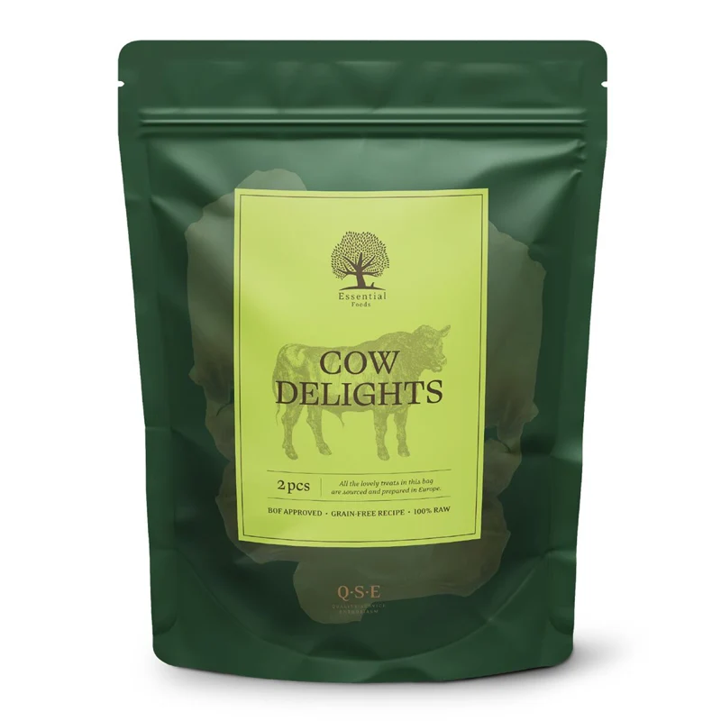 ESSENTIAL Cow Delights -naudankorvat, 150 g