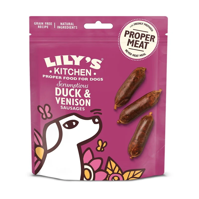 Lily’s Kitchen Duck & Venison -minimakkarat, 70 g