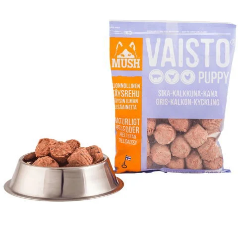 MUSH Vaisto Puppy sika-kalkkuna-kana, 800 g