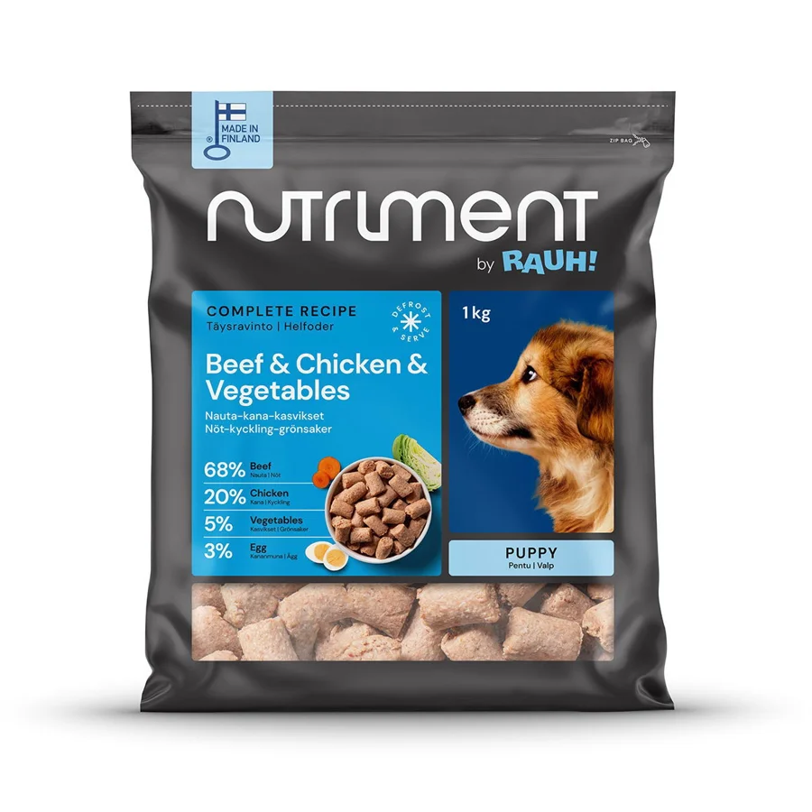 Nutriment by RAUH! pennun nauta-kana-kasvispullat, 1 kg