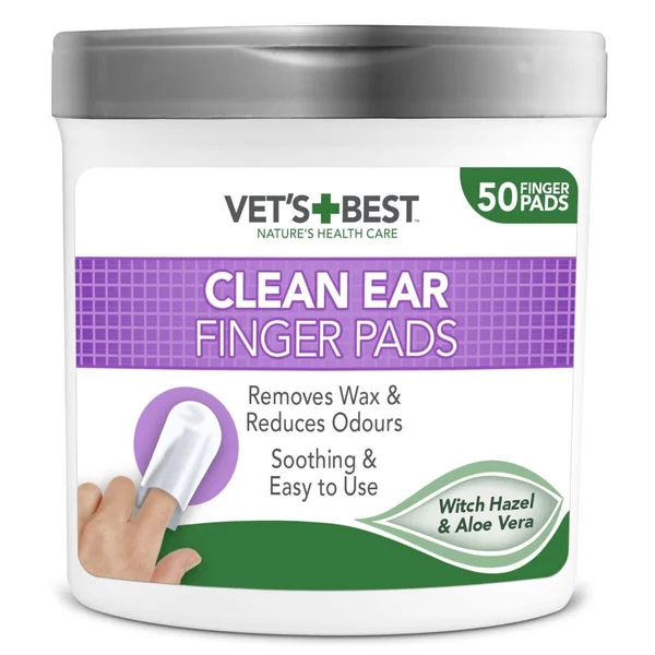Vet’s Best Clean -korvienpuhdistuslaput, 50 kpl